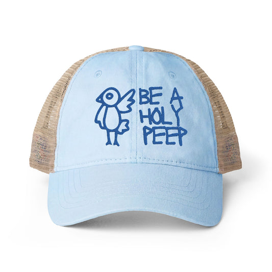Be a Holy Person or 'peep' as we like to say - embroidered women's faith cap